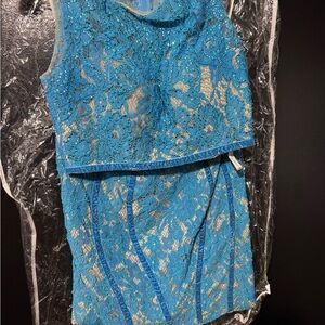 Hannah S blue pageant homecoming dress size 6